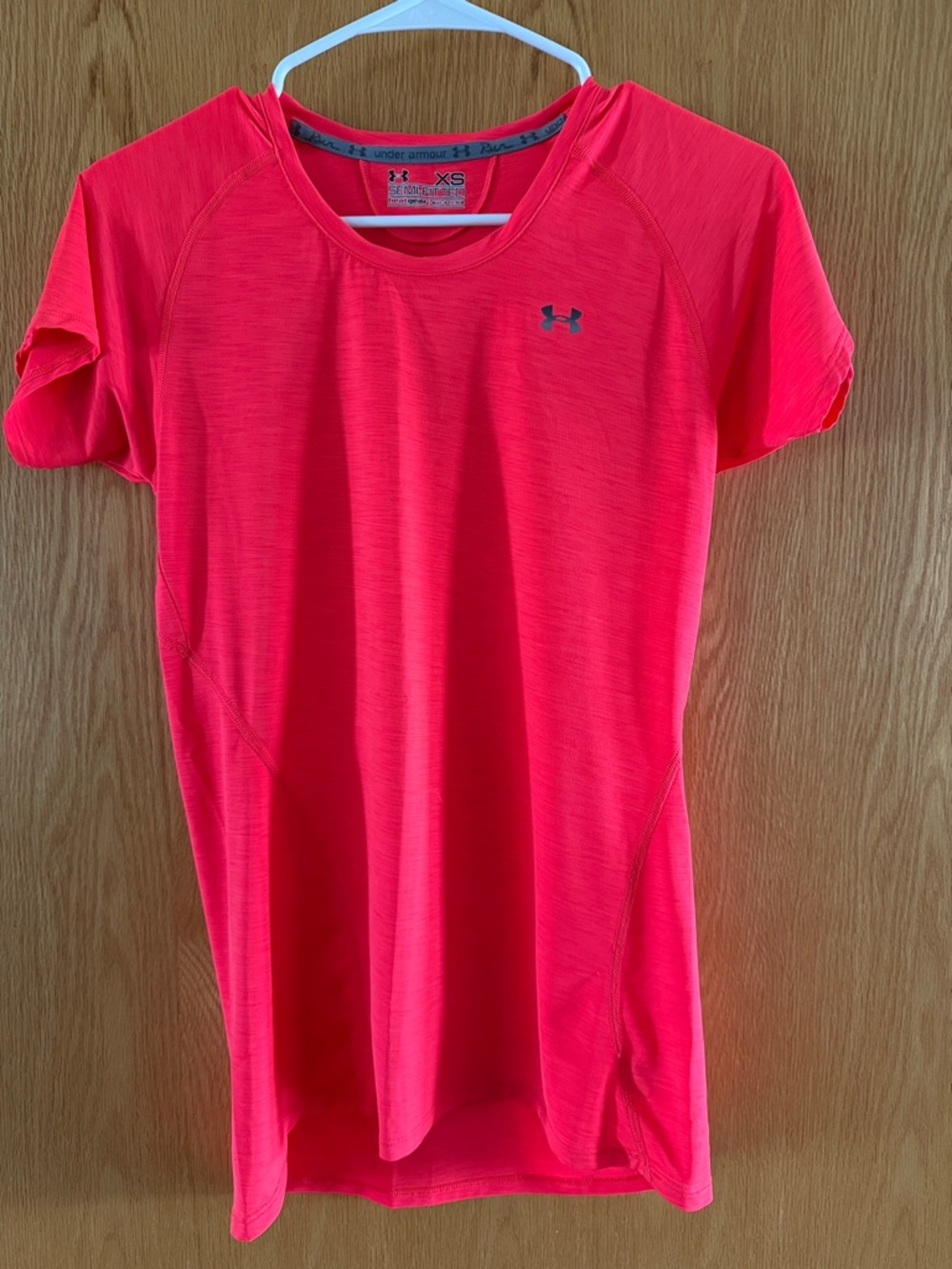 Under Armour Hot Pink Semi-Fitted HeatGear Tee
